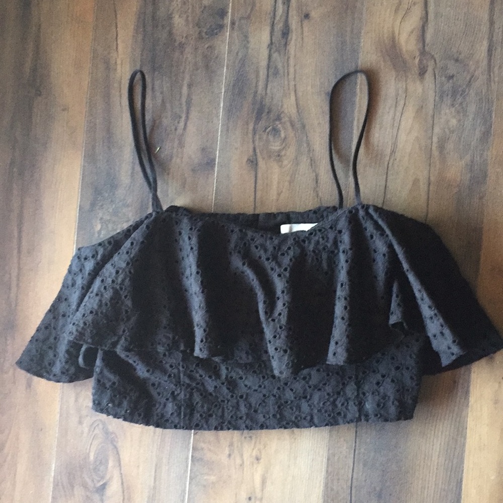 Embroidered Crop Top
